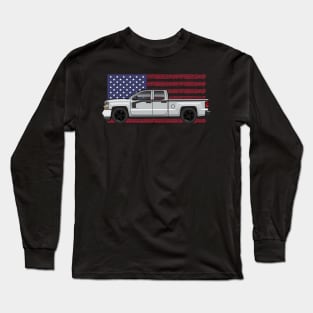 Grey USA Long Sleeve T-Shirt